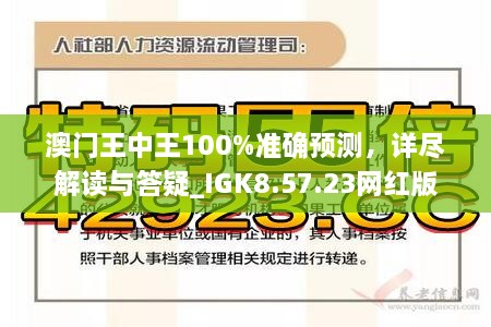 澳门王中王100精准数据解读,澳门王中王精准数据解读，探索数字背后的秘密